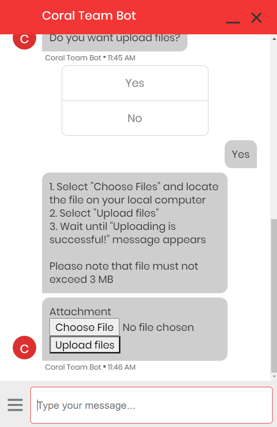 Picture on how to upload files via bot
